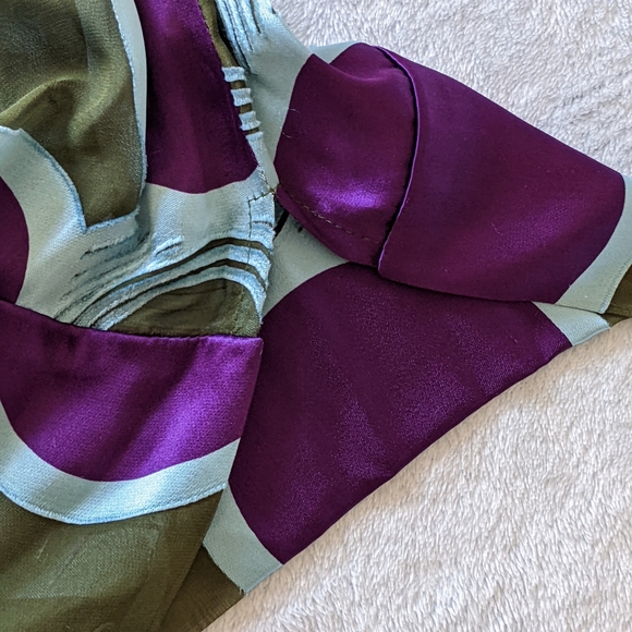 Abaeté Silk Kimono Gathered Waist Statement Sleeve Blouse Women's Small - Picture 5 of 15